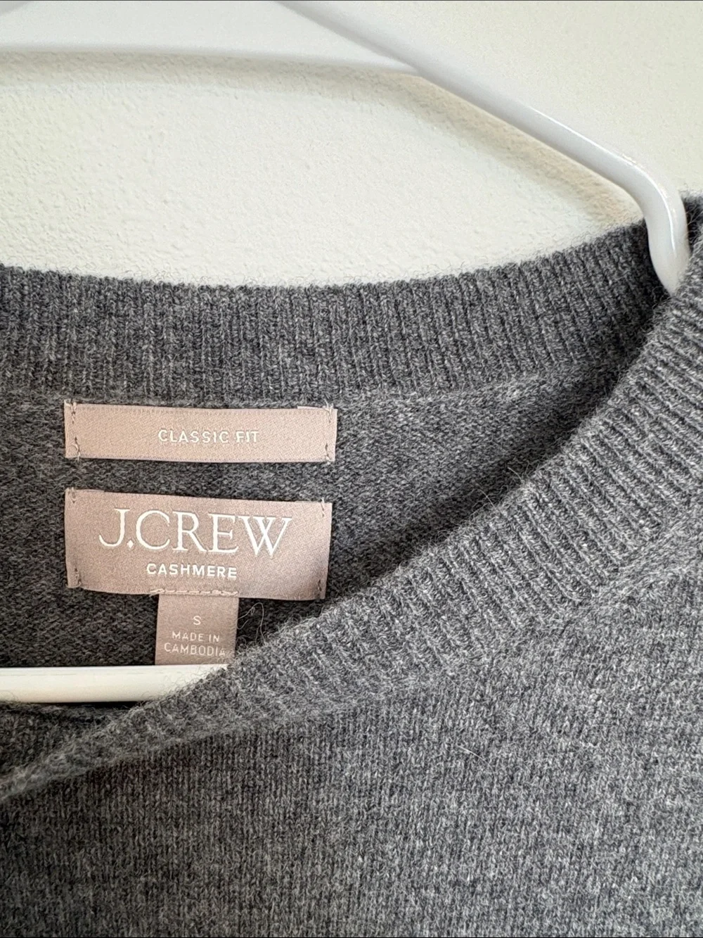 J. Crew Perfect Cashmere “New York” Crewneck Sweater